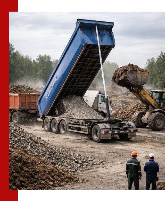 Аренда тонар 40 тонн в Ленинске-Кузнецком с доставкой материалов