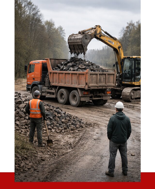 Вывоз асфальта в Ленинске-Кузнецком от 4599 р. самосвалом ПРОНЕРУДЛнн