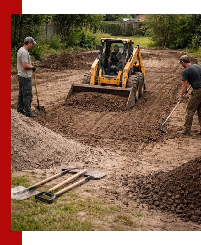 Планировка участка грунтом с вывозом и доставкой в Ленинске-Кузнецком