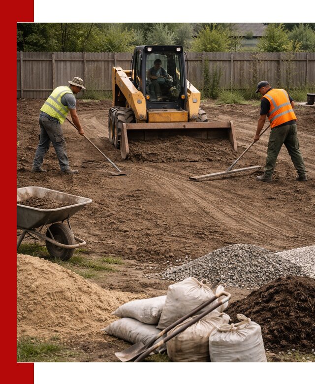 Выравнивание участка под строительство и благоустройство в Ленинске-Кузнецком