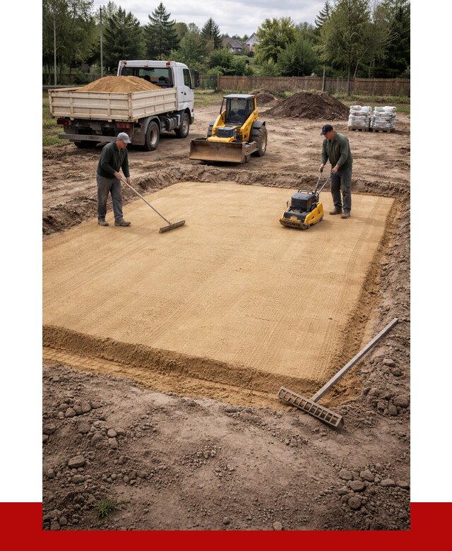 Устройство песчаной подушки в Ленинске-Кузнецком от 4599 р. ПРОНЕРУДЛнн